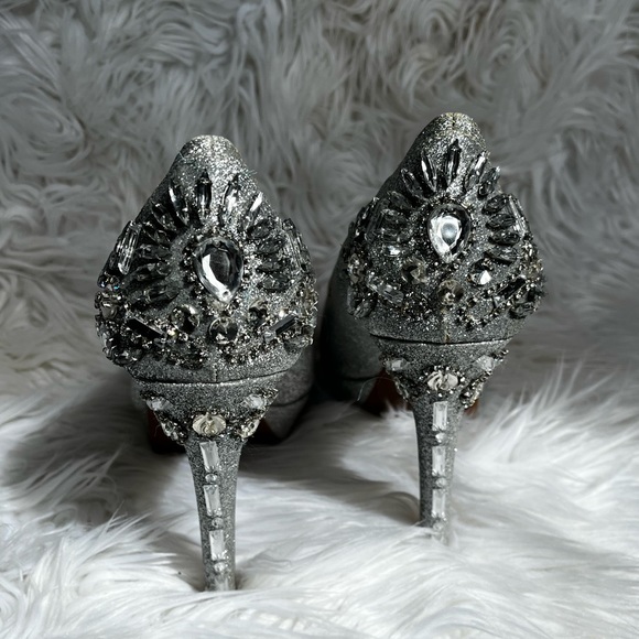 Gianni Bini Glitter Jeweled Heels - Picture 5 of 9